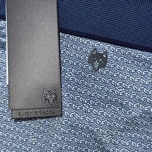 NWT Greyson Performance Block G Polo Men's Large Blue Wolves Country Club